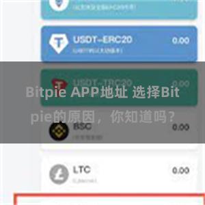 Bitpie APP地址 选择Bitpie的原因，你知道吗？