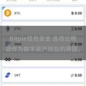 Bitpie钱包安全 选择比特派作为数字资产钱包的原因。