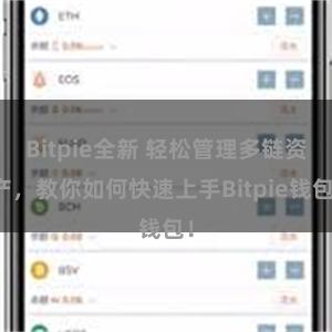 Bitpie全新 轻松管理多链资产，教你如何快速上手Bitpie钱包！