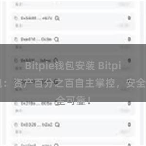 Bitpie钱包安装 Bitpie钱包：资产百分之百自主掌控，安全可靠！