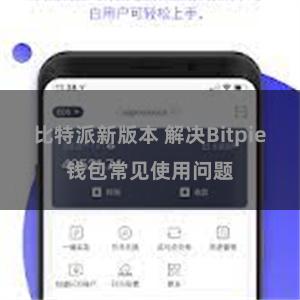 比特派新版本 解决Bitpie钱包常见使用问题