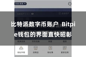 比特派数字币账户  Bitpie钱包的界面直快昭彰